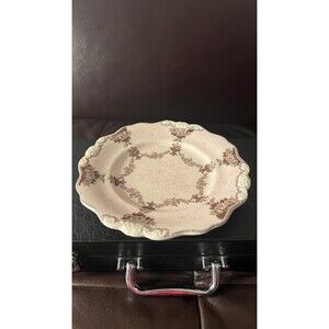 Anthropologie ETRUSCAN FESTOON 9" Pink Salad/Dessert Plate Ridgway Reproduction